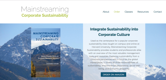 Mainstreaming Sustainability Web Design by Kayleen Cohen